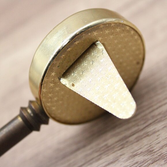 Vintage Made In France Key Shaped Brass Thermometer Retro Rare - Picture 6 of 7